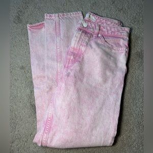 Light Pink Topshop Mom Jeans